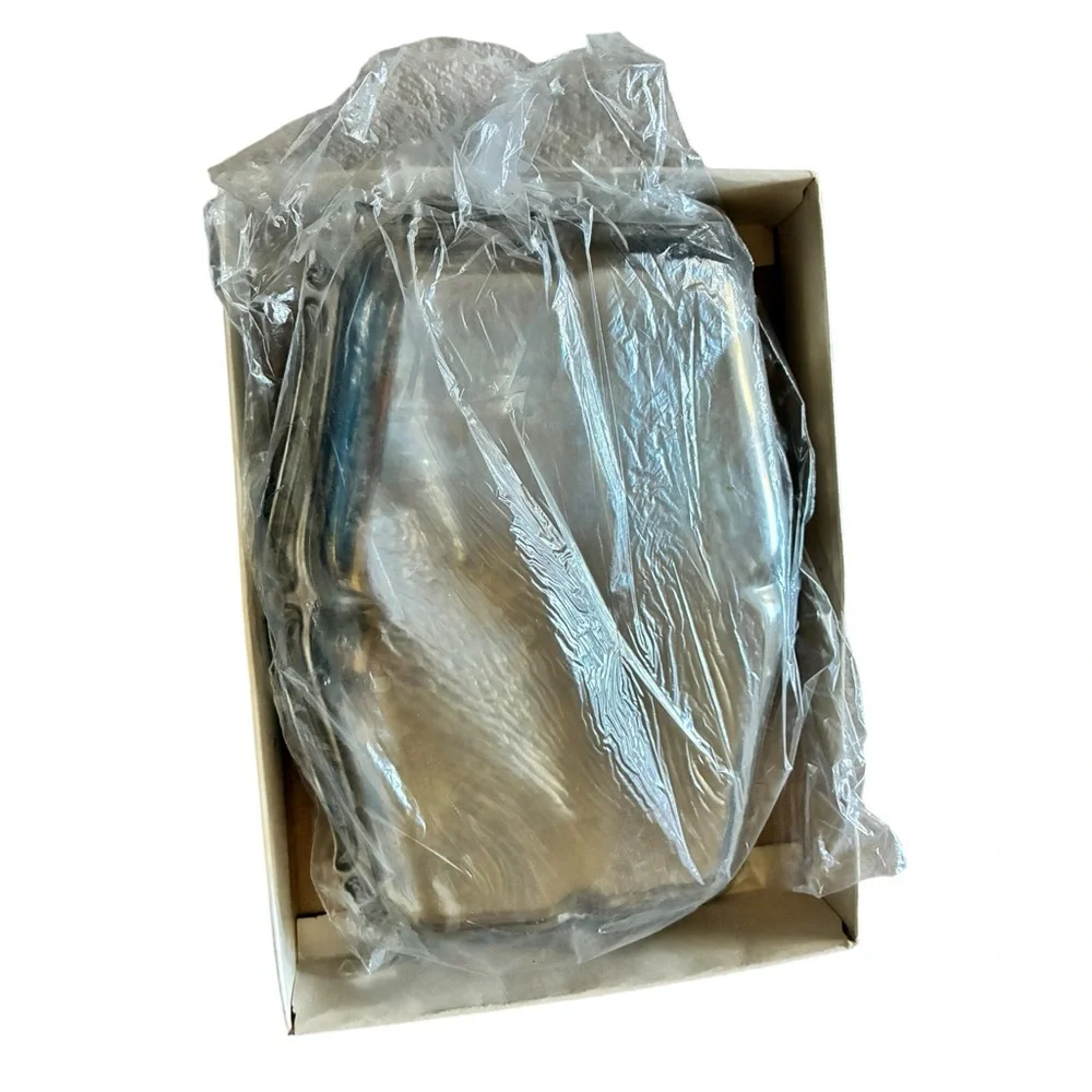 NIB Tramontina Brazil Barroco Stainless Serving‎ Tray
